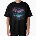 Dark Fantasy Landscape Black Hole Galaxy by - Adult & Kids T-Shirts, Sweatshirts & Hoodies apparel design preview 1