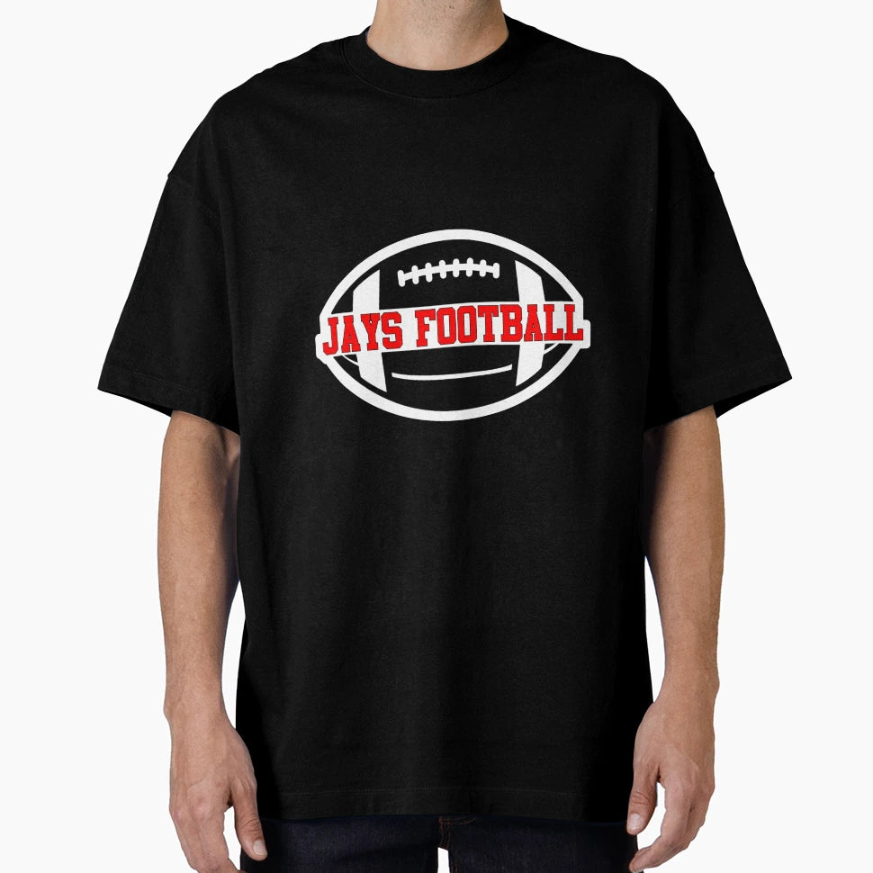 Jc Jays Football Team Name Split T-Shirt - Trendy Graphic for Adults - T-Shirt, Sweatshirt, Hoodie
