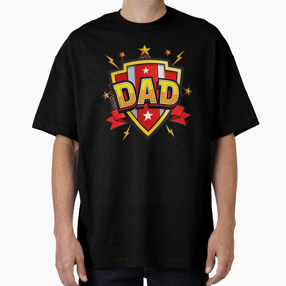 Dad Shield Logo Strong Father Emblem T-Shirt - Minimalist Print for Adults - T-Shirt, Sweatshirt, Hoodie