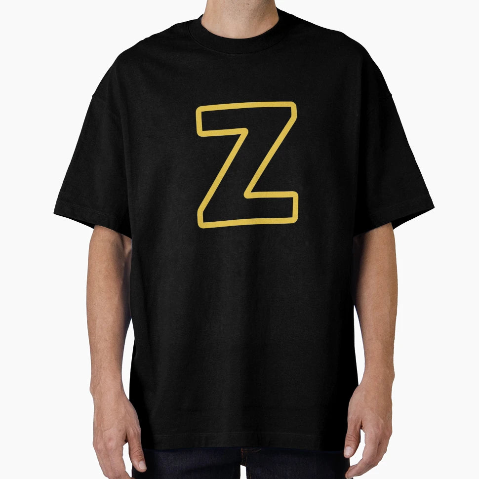 Stylish Golden Alphabet To Zee T-Shirt - Aesthetic Graphic for Adults - T-Shirt, Sweatshirt, Hoodie