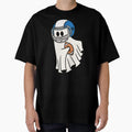 Halloween Ghost Play Football T-Shirt - Streetwear Style Unisex - T-Shirt, Sweatshirt, Hoodie
