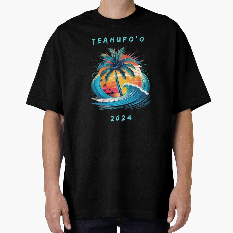 Teahupo'o 2024 surfing Olympics Tahiti by - Adult & Kids T-Shirts, Sweatshirts & Hoodies apparel design preview 1