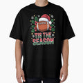 Santa Sports Football Player Tis T-Shirt - Aesthetic Graphic for Adults - T-Shirt, Sweatshirt, Hoodie