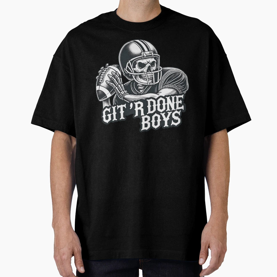 Git R Done Football Skeleton T-Shirt - Custom Art Print Unisex - T-Shirt, Sweatshirt, Hoodie