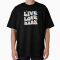 Retro Live Love Bark by RER Creative - Adult & Kids T-Shirts, Sweatshirts & Hoodies apparel design preview 1
