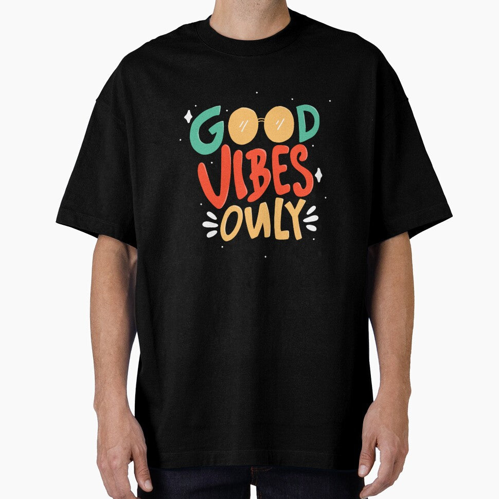 Good Vibes Only Quote Typography Lettering Hand Drawn - Adult & Kids T-Shirts, Sweatshirts & Hoodies apparel design preview 1