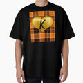 Abstract Warm Plaid Puff Gold Heart T-Shirt - Trendy Graphic Unisex - T-Shirt, Sweatshirt, Hoodie
