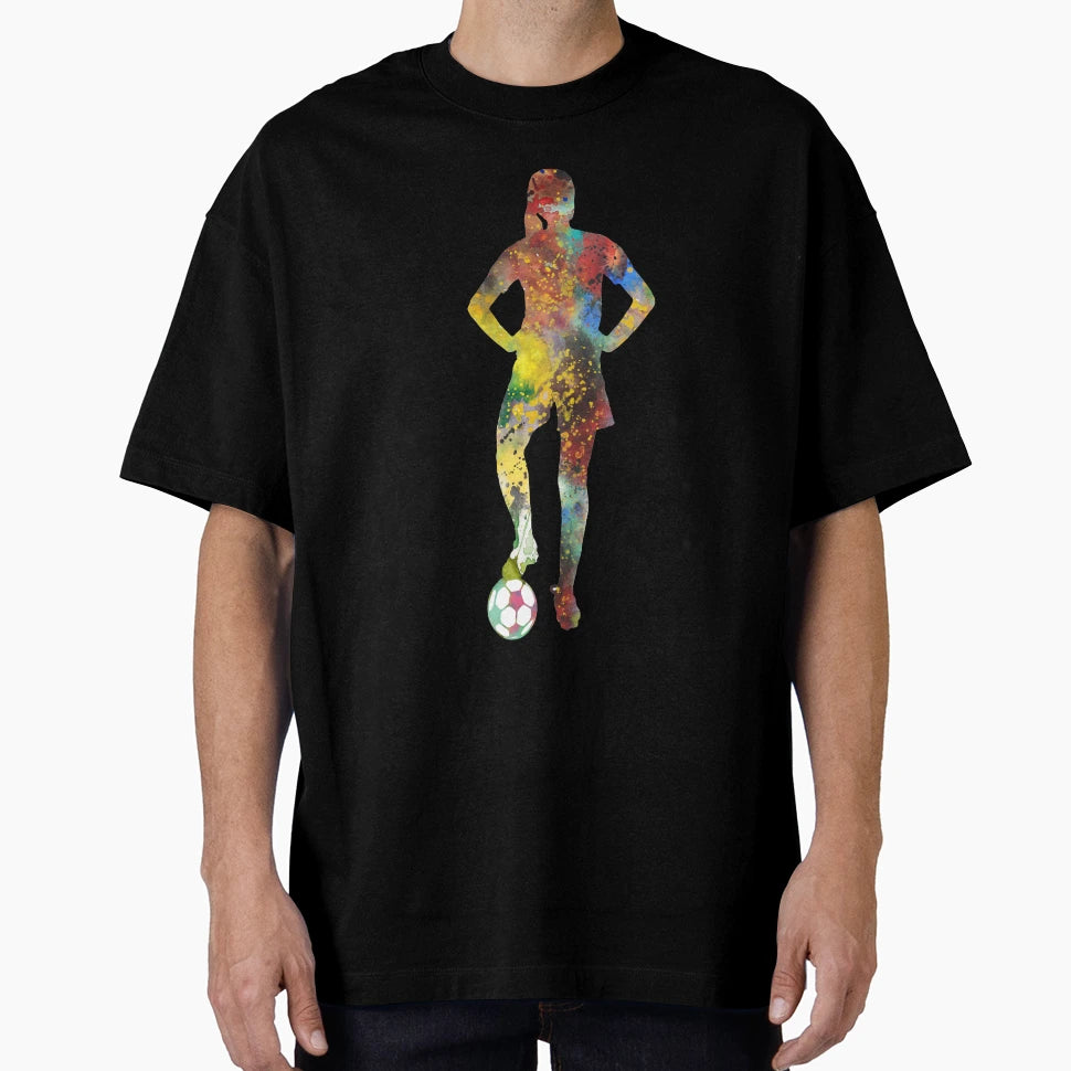 Football Player T-Shirt - Minimalist Print for Adults - T-Shirt, Sweatshirt, Hoodie