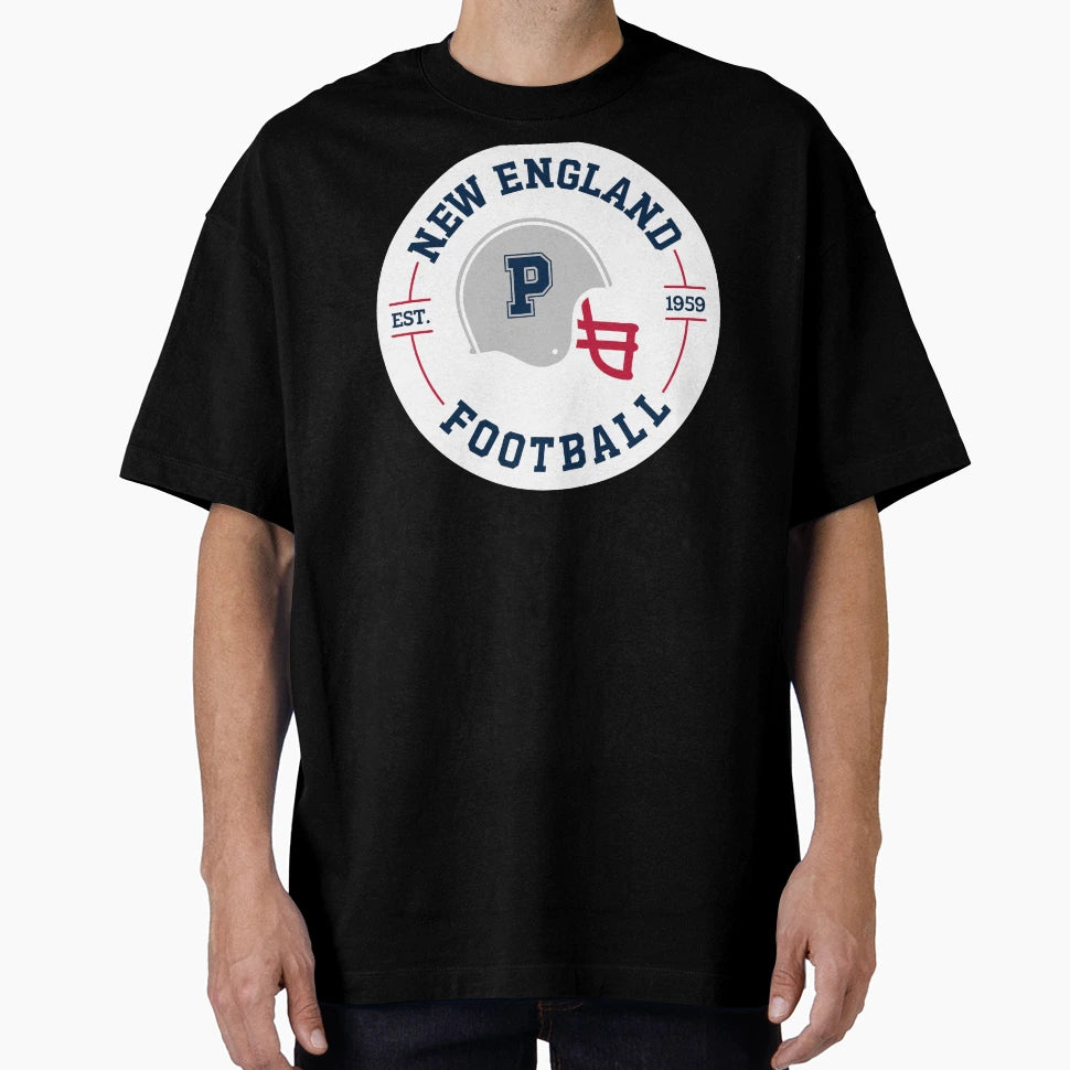 New England Football Badge T-Shirt - Minimalist Print Unisex - T-Shirt, Sweatshirt, Hoodie