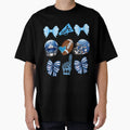 Dallas Blue Bow Cheer Icons T-Shirt - Streetwear Style Men Women - T-Shirt, Sweatshirt, Hoodie