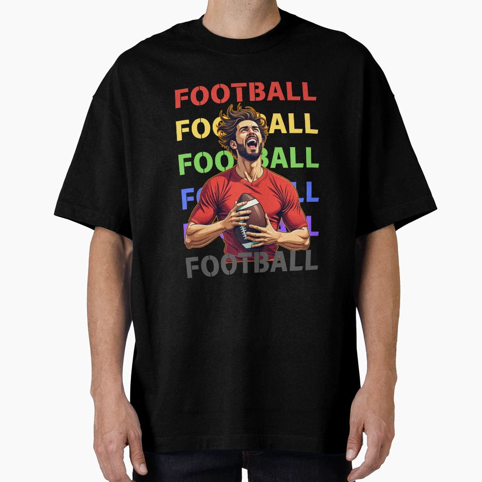 Football Fanatic T-Shirt - Aesthetic Graphic Men Women - T-Shirt, Sweatshirt, Hoodie