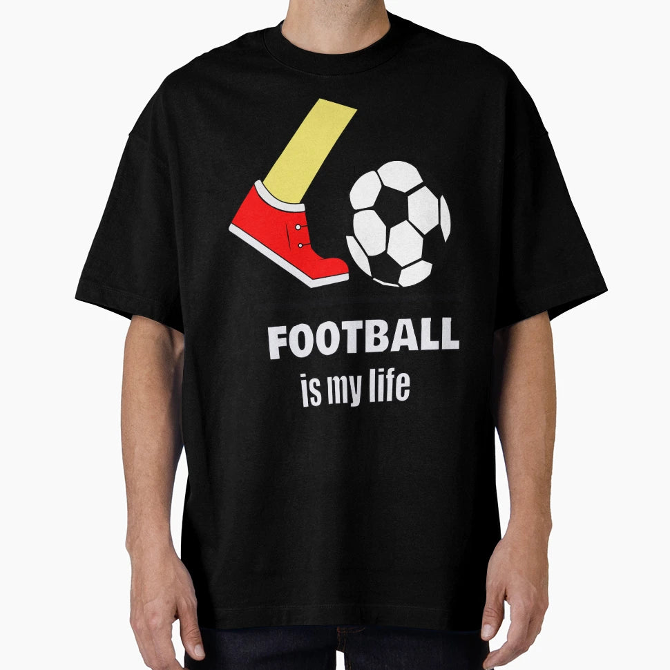 Football Is My Life T-Shirt - Fun Novelty Design for Adults - T-Shirt, Sweatshirt, Hoodie