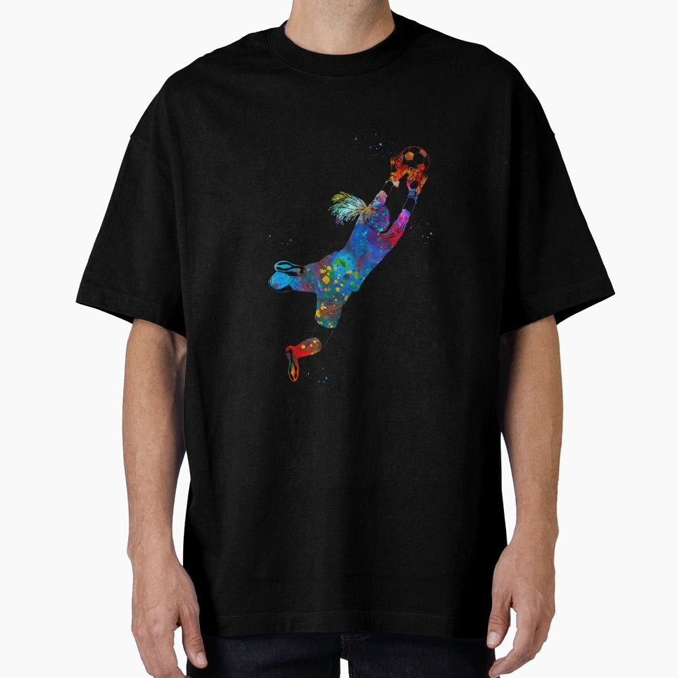 Soccer Player Goalie T-Shirt - Custom Art Print for Adults - T-Shirt, Sweatshirt, Hoodie