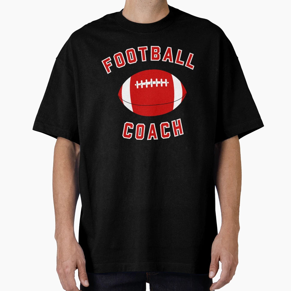 Football Coach Red T-Shirt - Unique Graphic for Adults - T-Shirt, Sweatshirt, Hoodie