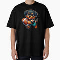 Puppy Playing Football T-Shirt - Fun Novelty Design for Adults - T-Shirt, Sweatshirt, Hoodie