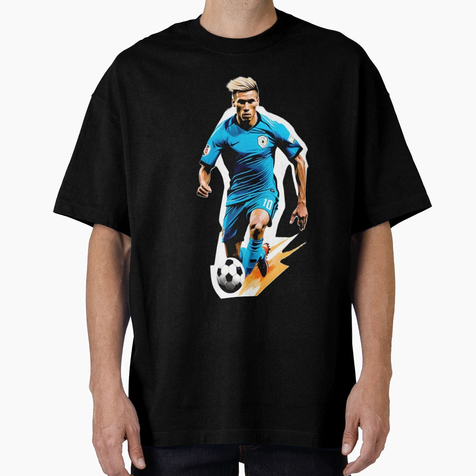 Football Soccer Player Athlete Game Player T-Shirt - Graphic Print Unisex - T-Shirt, Sweatshirt, Hoodie