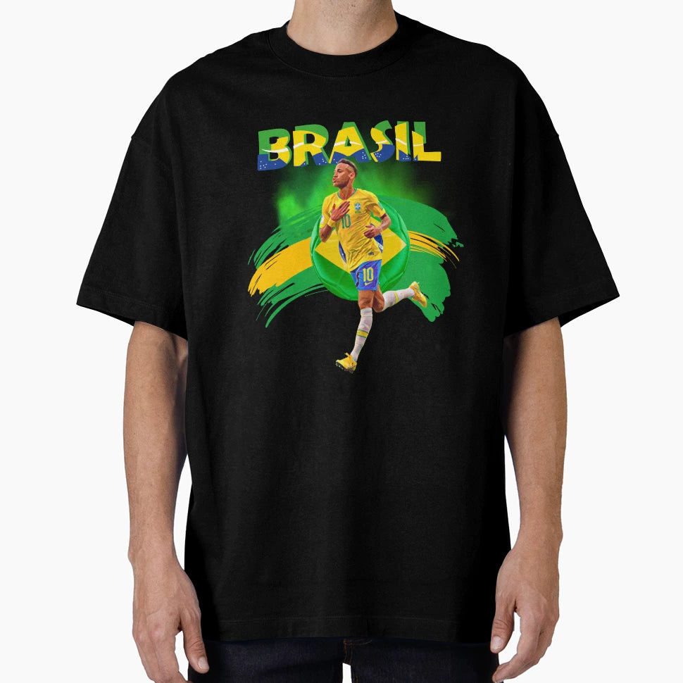 Mens Brasil Mens Soccer T-Shirt - Custom Art Print Men Women - T-Shirt, Sweatshirt, Hoodie