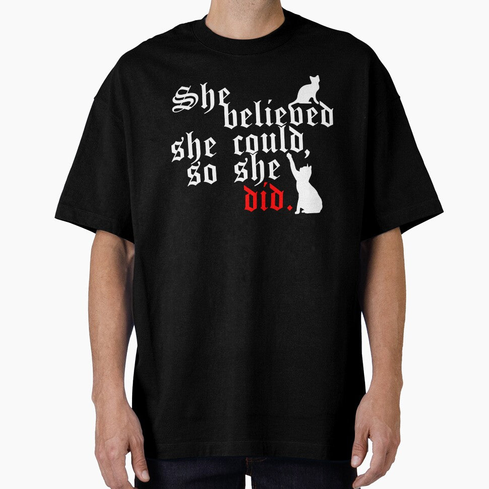 She believed could so did White by nyfftz - Adult & Kids T-Shirts, Sweatshirts & Hoodies apparel design preview 1