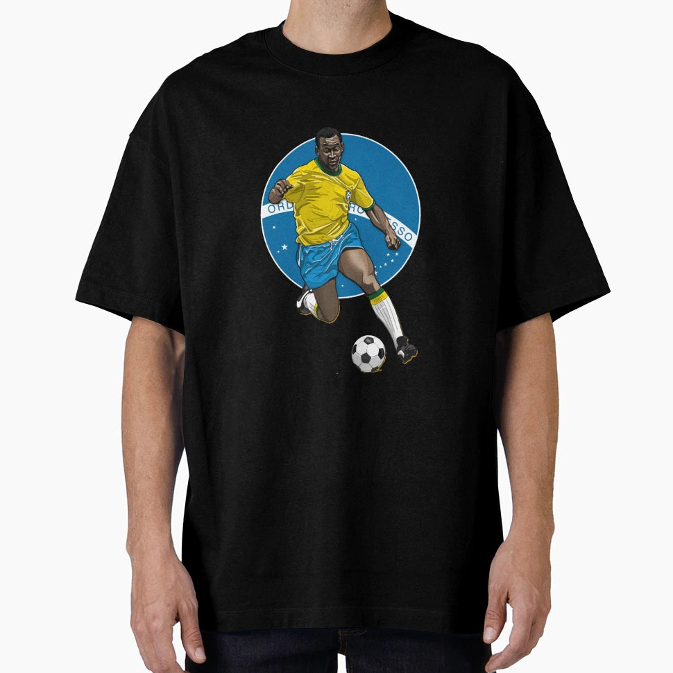 Pele Greatest Football Player Ever T-Shirt - Minimalist Print Men Women - T-Shirt, Sweatshirt, Hoodie