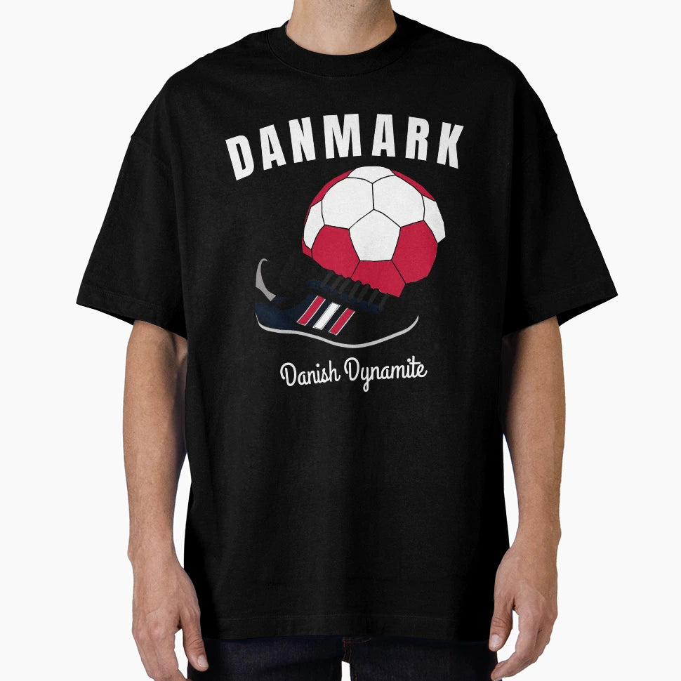Soccer Denmark Flag Danmark Danish T-Shirt - Streetwear Style Men Women - T-Shirt, Sweatshirt, Hoodie