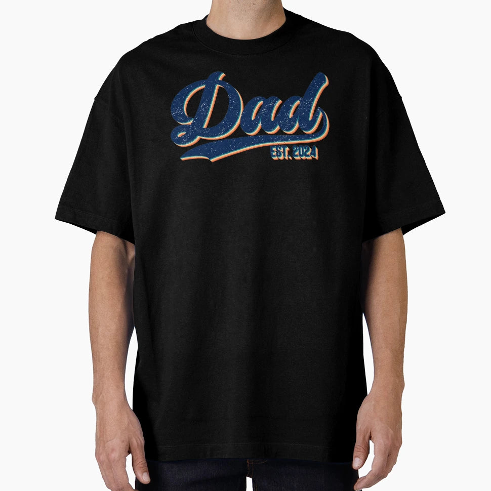 Dad 2024 Fathers Day Baseball Dad T-Shirt - Casual Everyday Wear Unisex - T-Shirt, Sweatshirt, Hoodie