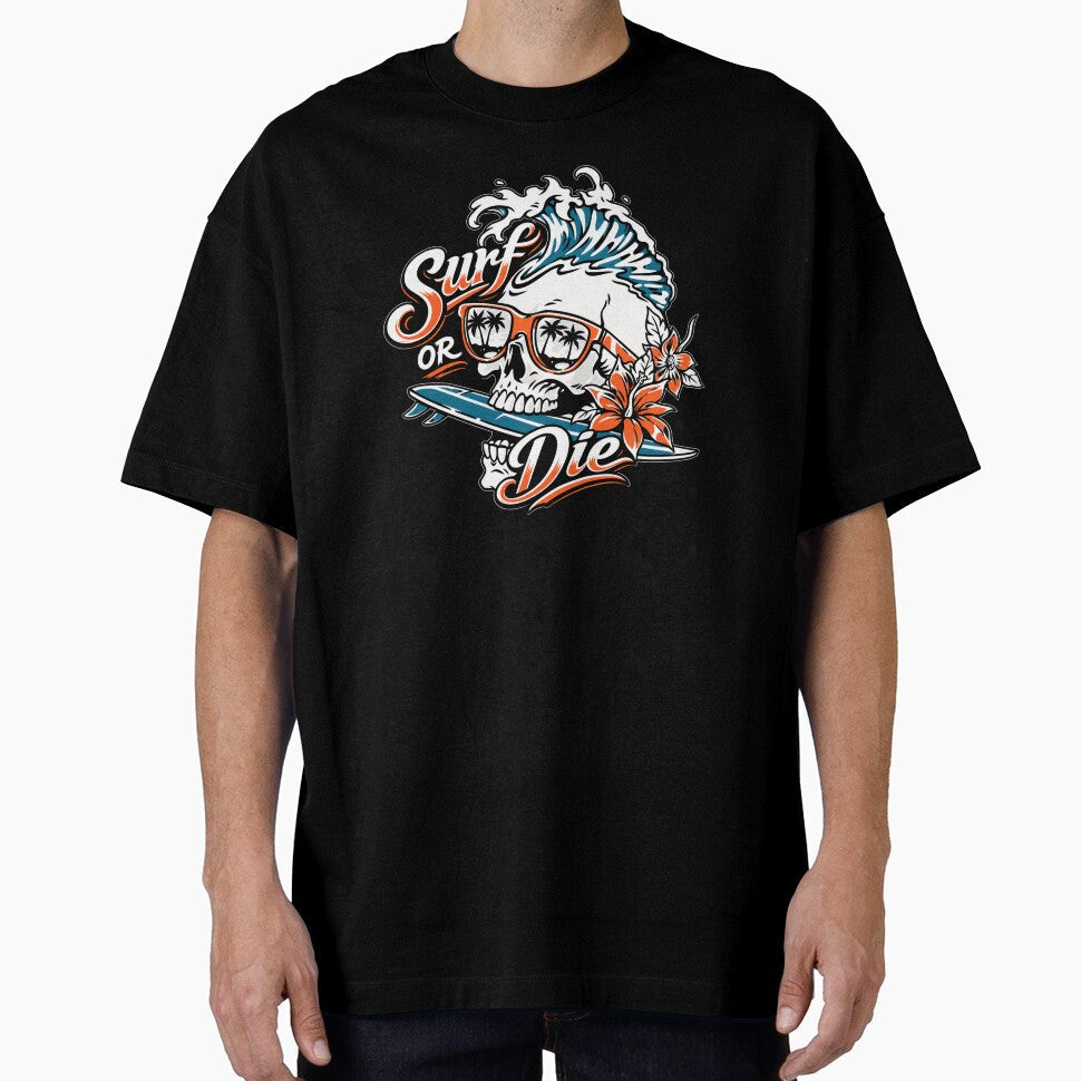 Surf hard Live wild Ride forever. by IndieQuill - Adult & Kids T-Shirts, Sweatshirts & Hoodies apparel design preview 1