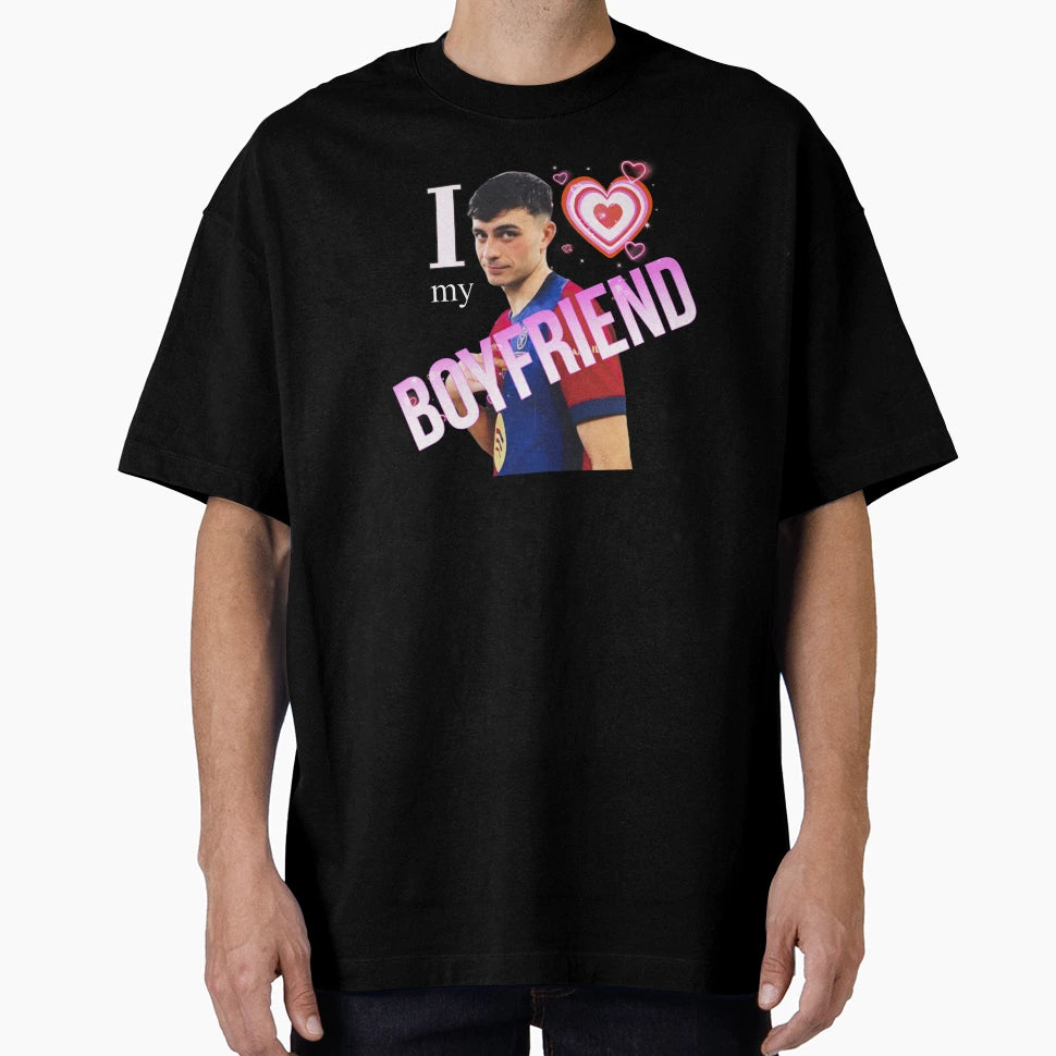 Pedri I Love My Boyfriend T-Shirt - Minimalist Print Men Women - T-Shirt, Sweatshirt, Hoodie