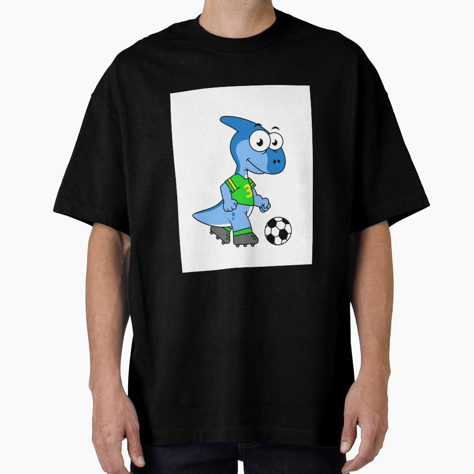 Illustration Parasaurolophus Playing T-Shirt - Trendy Graphic Men Women - T-Shirt, Sweatshirt, Hoodie