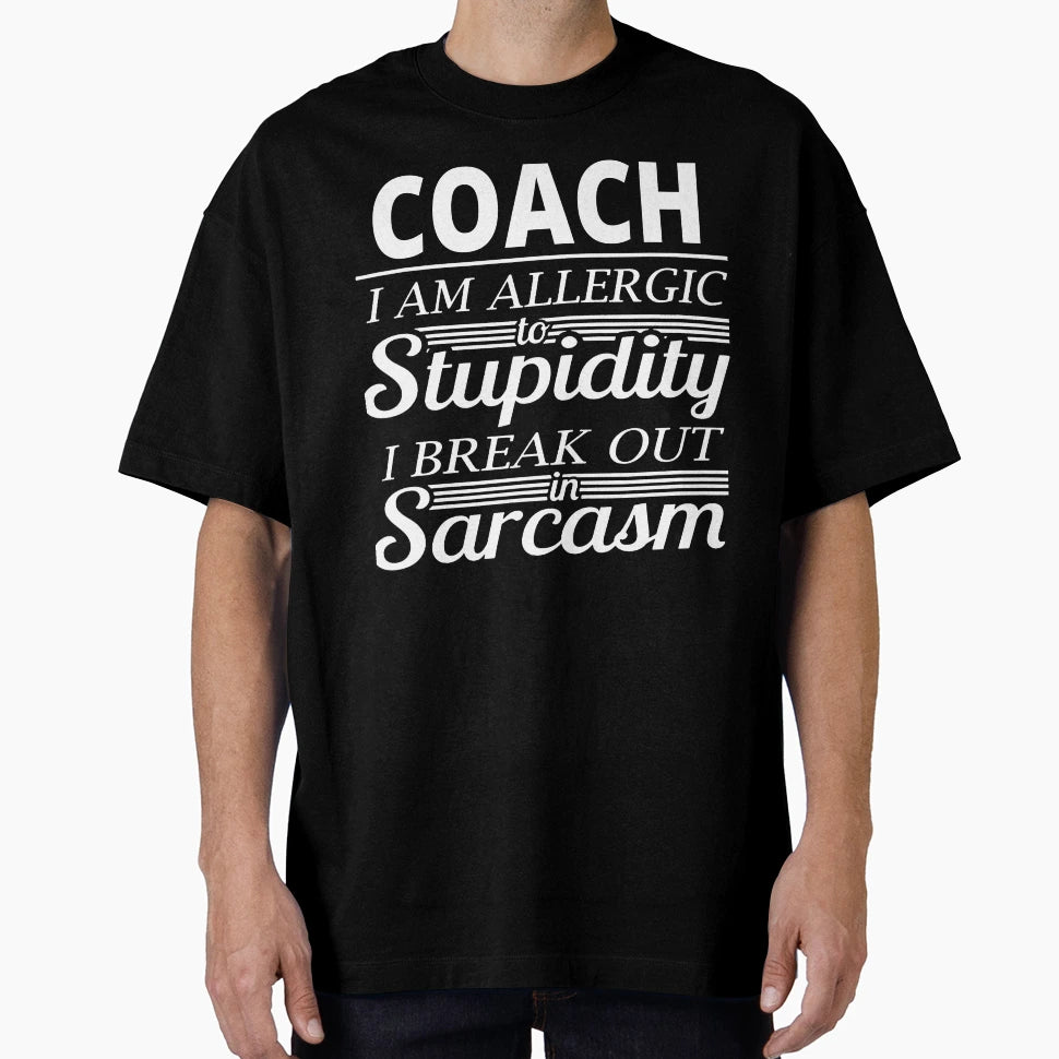 Coach T-Shirt - Minimalist Print Men Women - T-Shirt, Sweatshirt, Hoodie