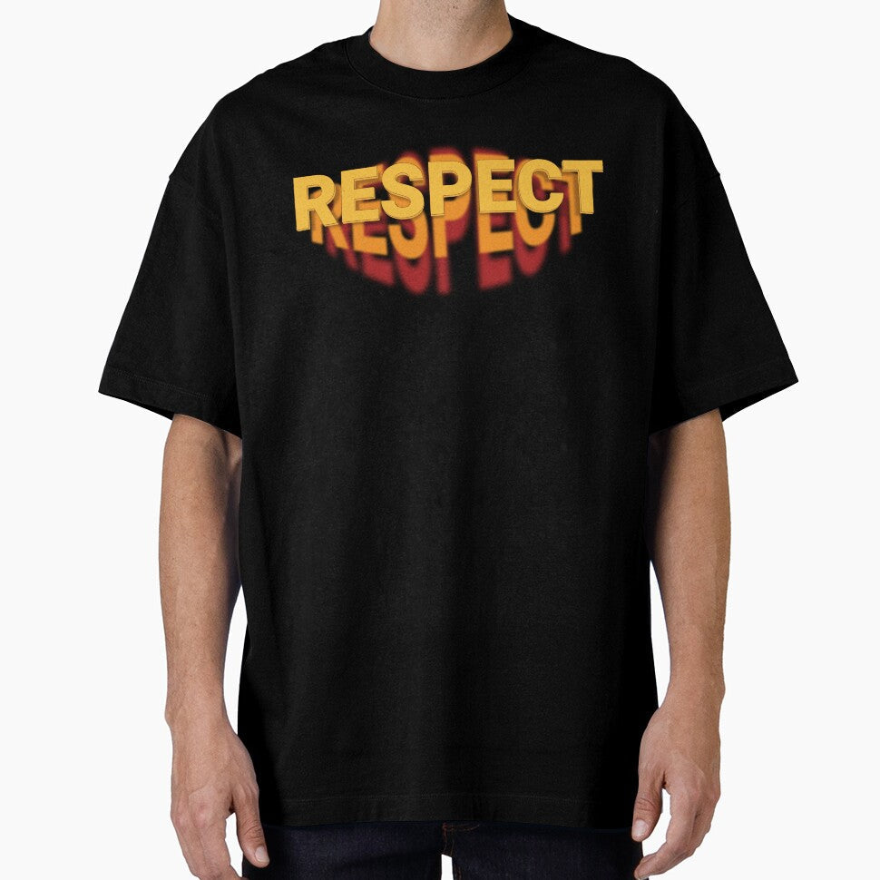 RESPECT bold typography with depth and signal effect - Adult & Kids T-Shirts, Sweatshirts & Hoodies apparel design preview 1