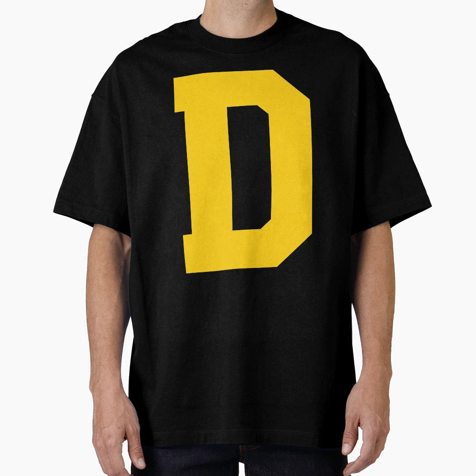 Alphabet Yellow D Sports Letter D T-Shirt - Casual Everyday Wear for Adults - T-Shirt, Sweatshirt, Hoodie