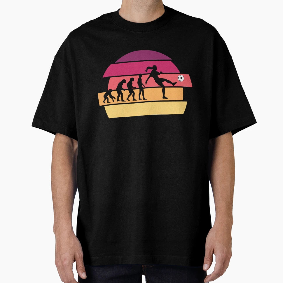 Evolution Humanity Womens Football T-Shirt - Graphic Print Unisex - T-Shirt, Sweatshirt, Hoodie