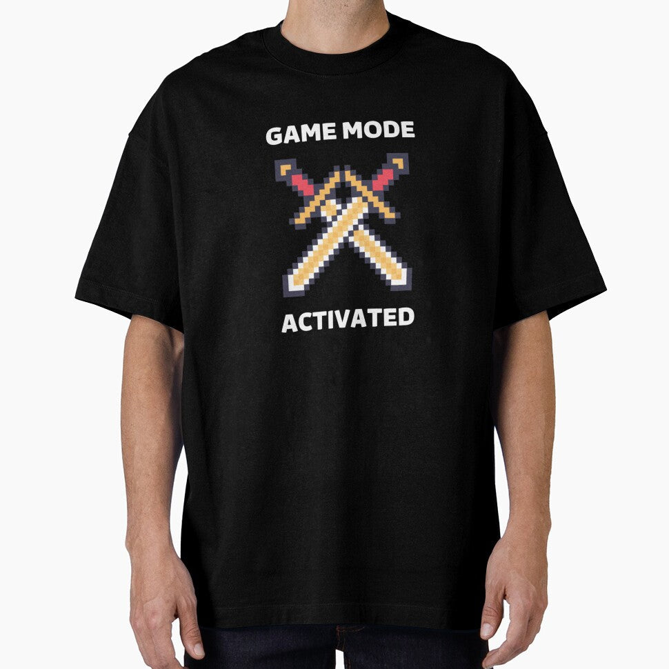 Game mode activated Two crossed swords White by - Adult & Kids T-Shirts, Sweatshirts & Hoodies apparel design preview 1