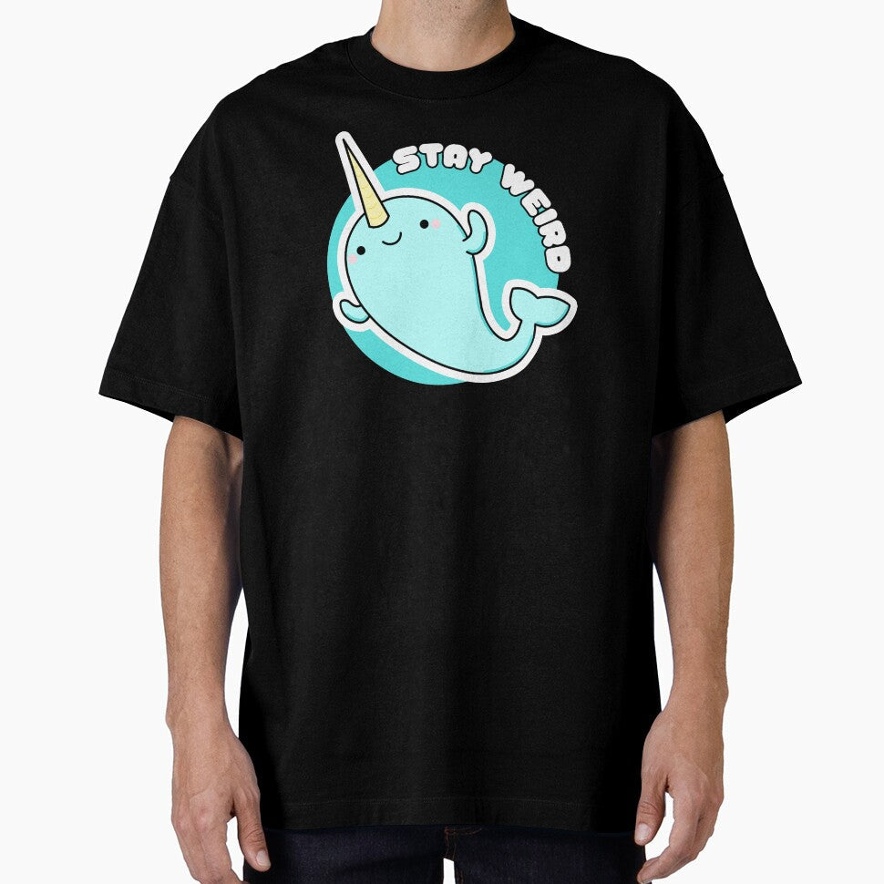 Kawaii: Stay Weird Narwhal by AutonomousN - Adult & Kids T-Shirts, Sweatshirts & Hoodies apparel design preview 1