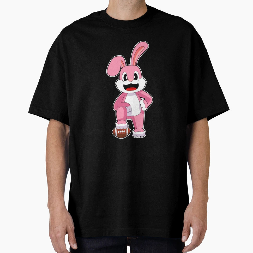 Rabbit American Football Sports T-Shirt - Graphic Print Unisex - T-Shirt, Sweatshirt, Hoodie