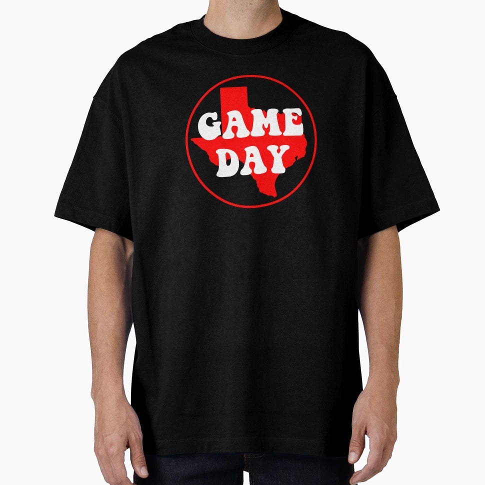 Red And Black Texas Game Day T-Shirt - Trendy Graphic Unisex - T-Shirt, Sweatshirt, Hoodie