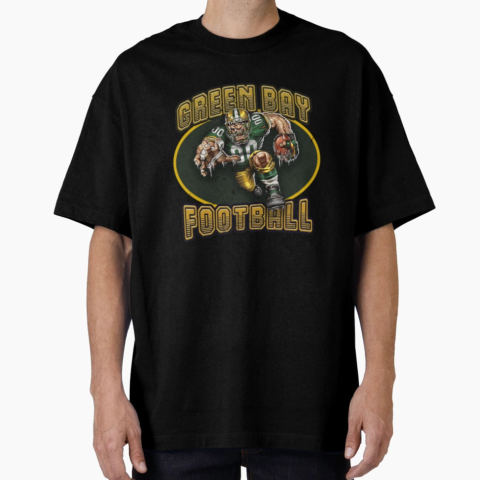 Green Bay Football T-Shirt - Custom Art Print Unisex - T-Shirt, Sweatshirt, Hoodie