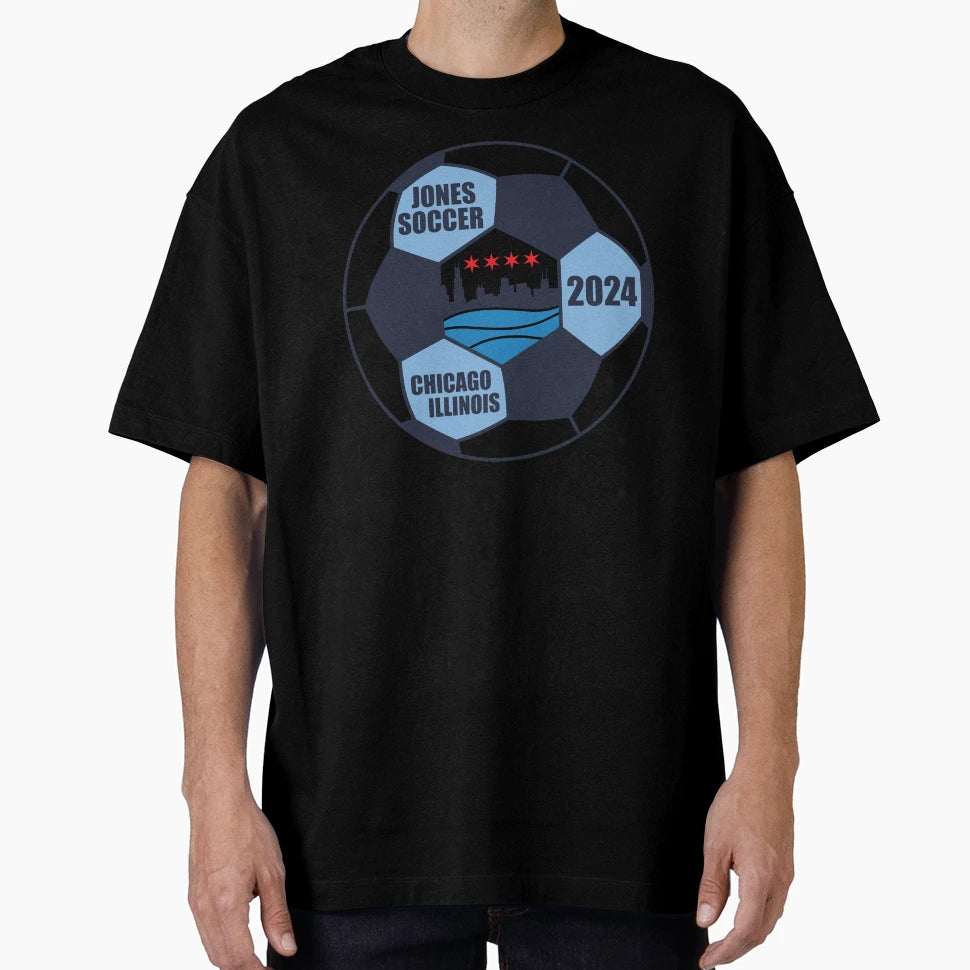Jones Soccer Chicago T-Shirt - Casual Everyday Wear Men Women - T-Shirt, Sweatshirt, Hoodie
