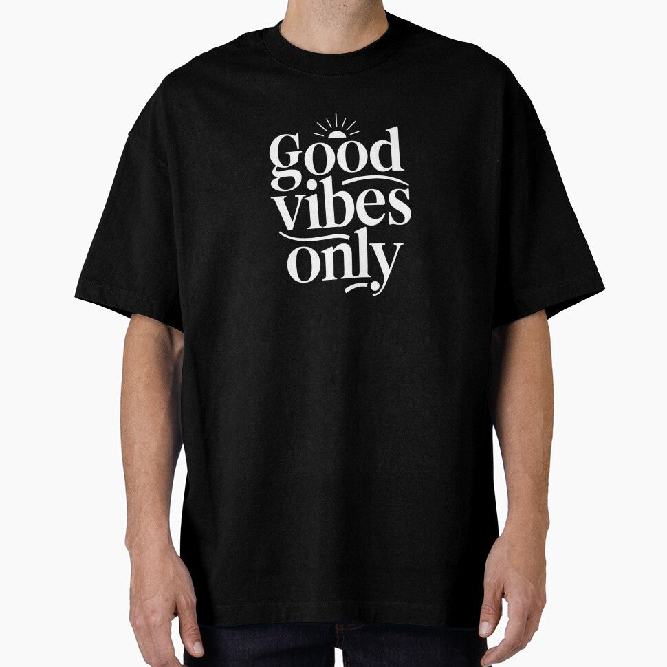 Positive Affirmations: "Good Vibes Only" by - Adult & Kids T-Shirts, Sweatshirts & Hoodies apparel design preview 1
