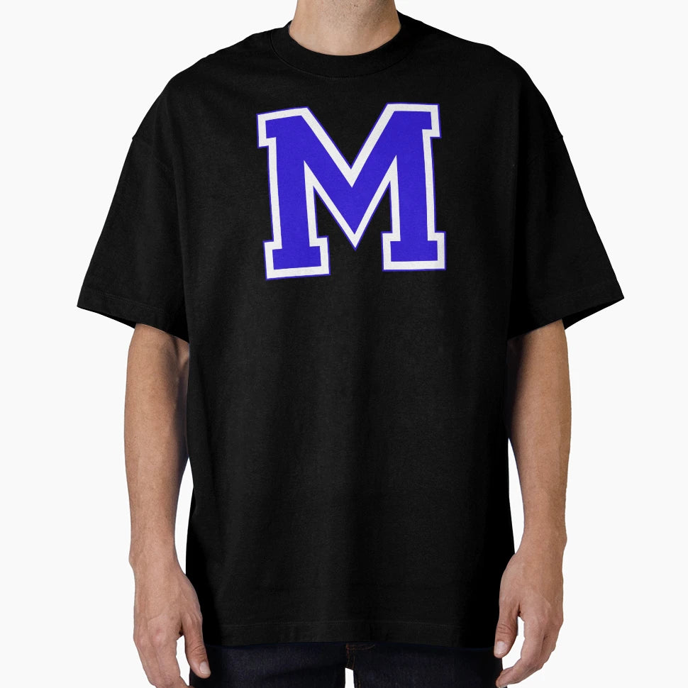 Varsity Letter M T-Shirt - Unique Graphic for Adults - T-Shirt, Sweatshirt, Hoodie