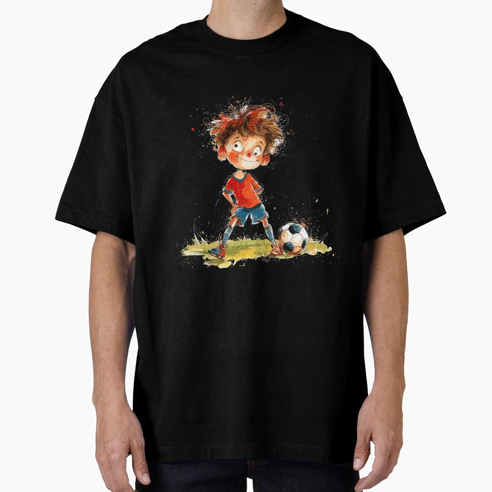 Little Playing Soccer T-Shirt - Trendy Graphic Unisex - T-Shirt, Sweatshirt, Hoodie