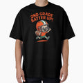 2Nd Grade Batter Up American Football Back T-Shirt - Trendy Graphic Unisex - T-Shirt, Sweatshirt, Hoodie