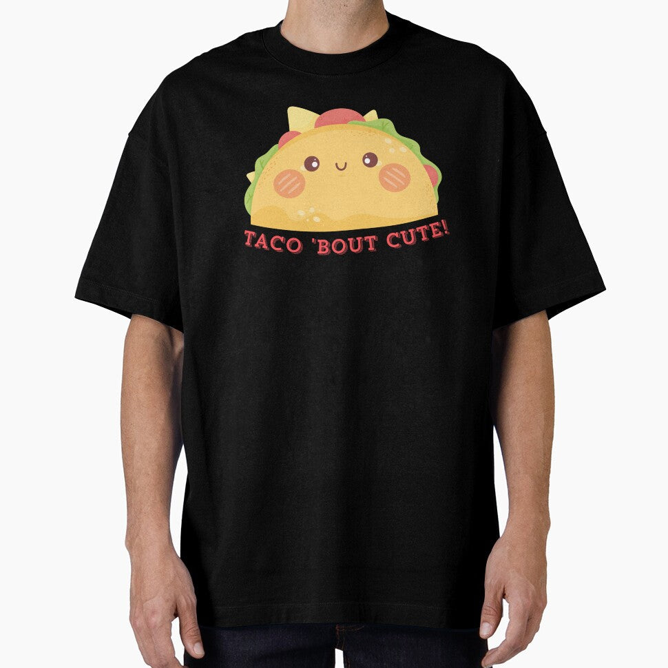 Taco 'Bout Cute! Kawaii Design by iapbaap - Adult & Kids T-Shirts, Sweatshirts & Hoodies apparel design preview 1