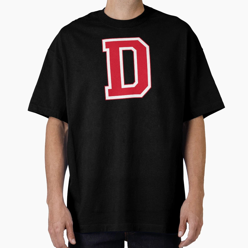 Red Varsity Letter D T-Shirt - Minimalist Print Men Women - T-Shirt, Sweatshirt, Hoodie
