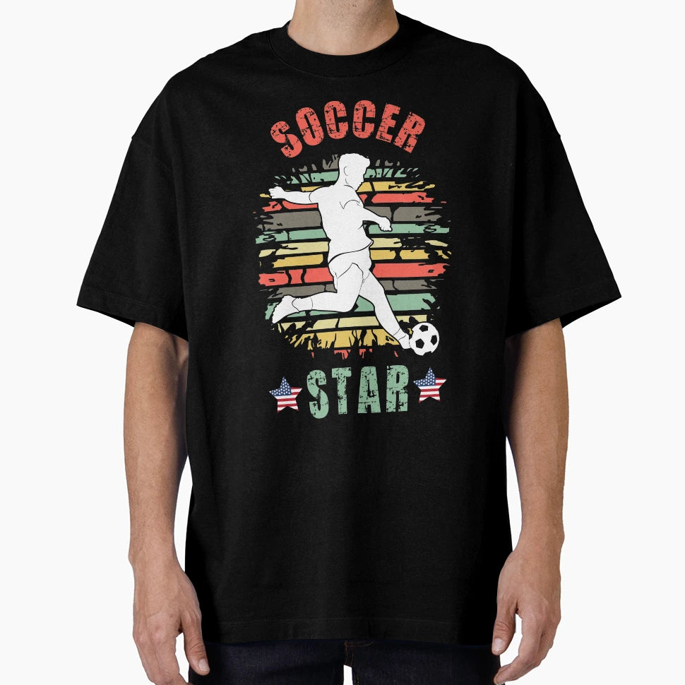 Usa Soccer Star Soccer Superstar T-Shirt - Casual Everyday Wear Unisex - T-Shirt, Sweatshirt, Hoodie