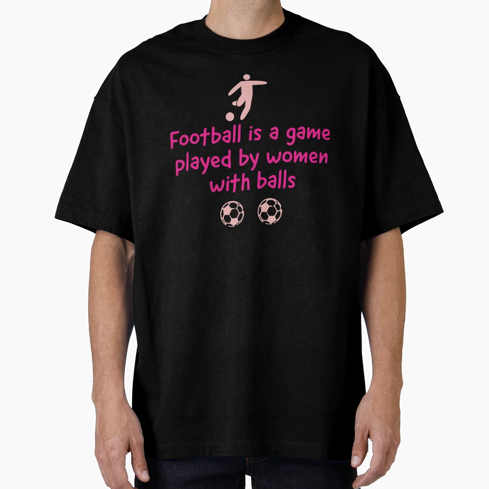 Womens Football Soccer Fun T-Shirt - Minimalist Print Men Women - T-Shirt, Sweatshirt, Hoodie