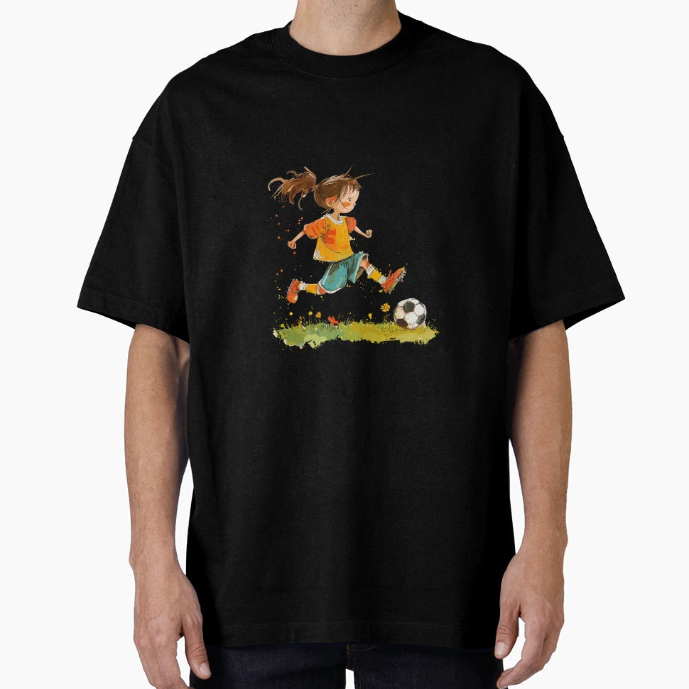 Little Playing Soccer T-Shirt - Novelty Apparel Men Women - T-Shirt, Sweatshirt, Hoodie