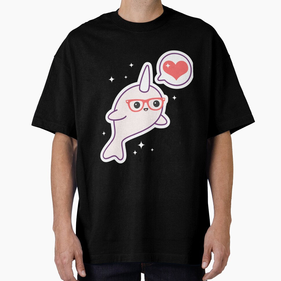 Nerd Narwhal by DavidPascall - Adult & Kids T-Shirts, Sweatshirts & Hoodies apparel design preview 1