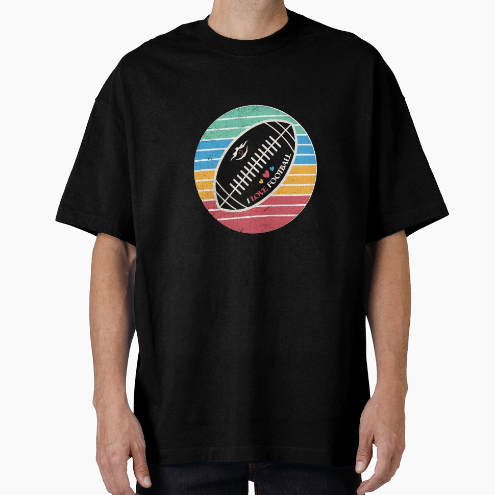 I Love Football T-Shirt - Fun Novelty Design for Adults - T-Shirt, Sweatshirt, Hoodie