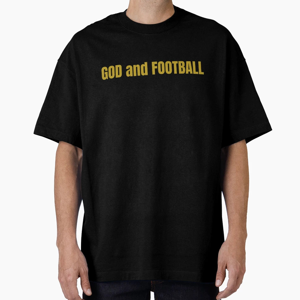 God And Football T-Shirt - Trendy Graphic Unisex - T-Shirt, Sweatshirt, Hoodie